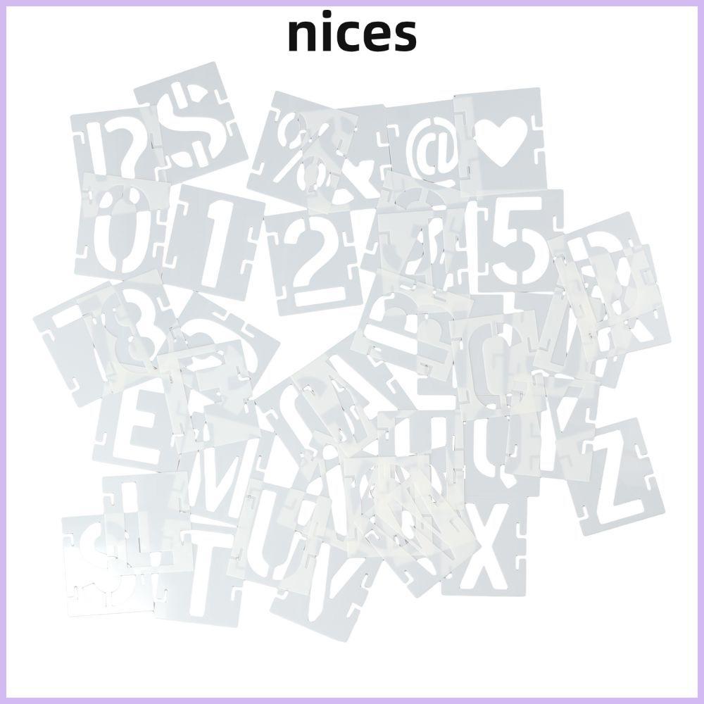 NICES Letter stencils, Numbers Bảng chữ cái stencils để vẽ tranh, Dành cho gỗ 2 / 3 / 4 / 5inch Mẫu 