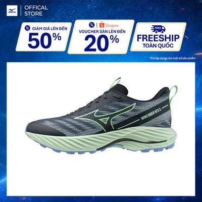 Giày Chạy Bộ Nam Mizuno Wave Rider Gtx 2 - Xanh Đen - J1GC247951