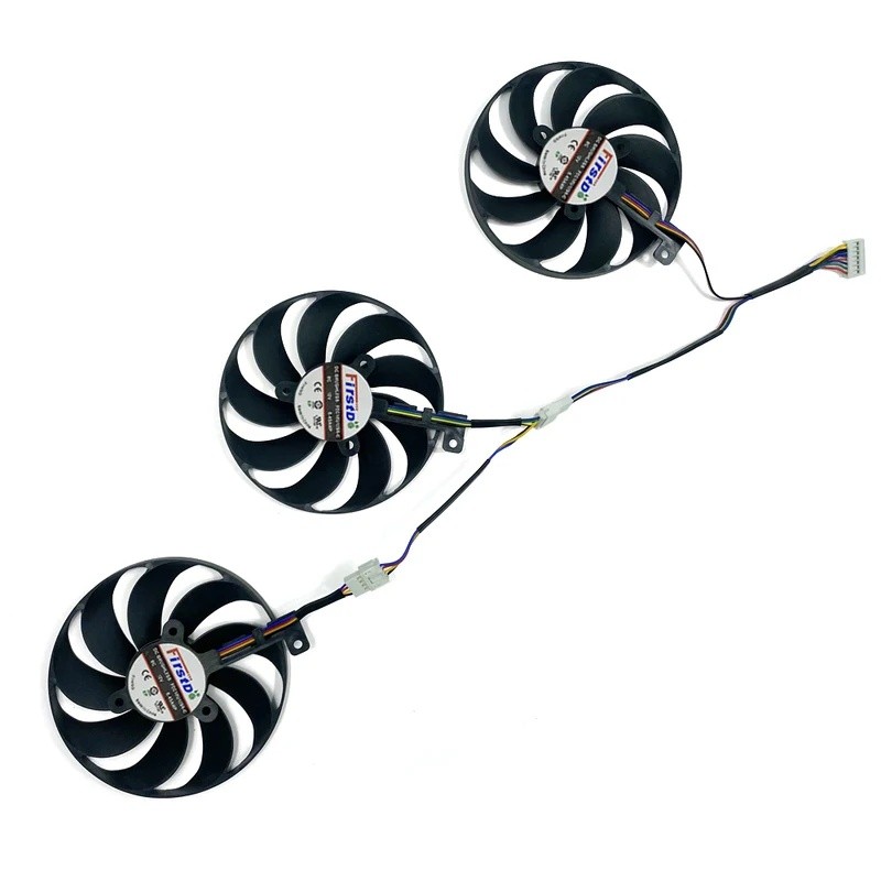 3 MỚI 87MM FDC10U12S9-C 7PIN Quạt Làm Mát Cho ASUS ROG Strix RX 5600 XT 5700 5700XT RX5700 Quạt Làm 