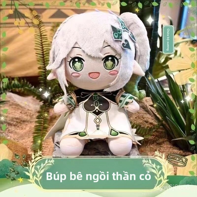 Búp bê bông Nahida Genshin Impact ngồi 30cm đồ chơi nhồi bông anime chính hãng bán chạy