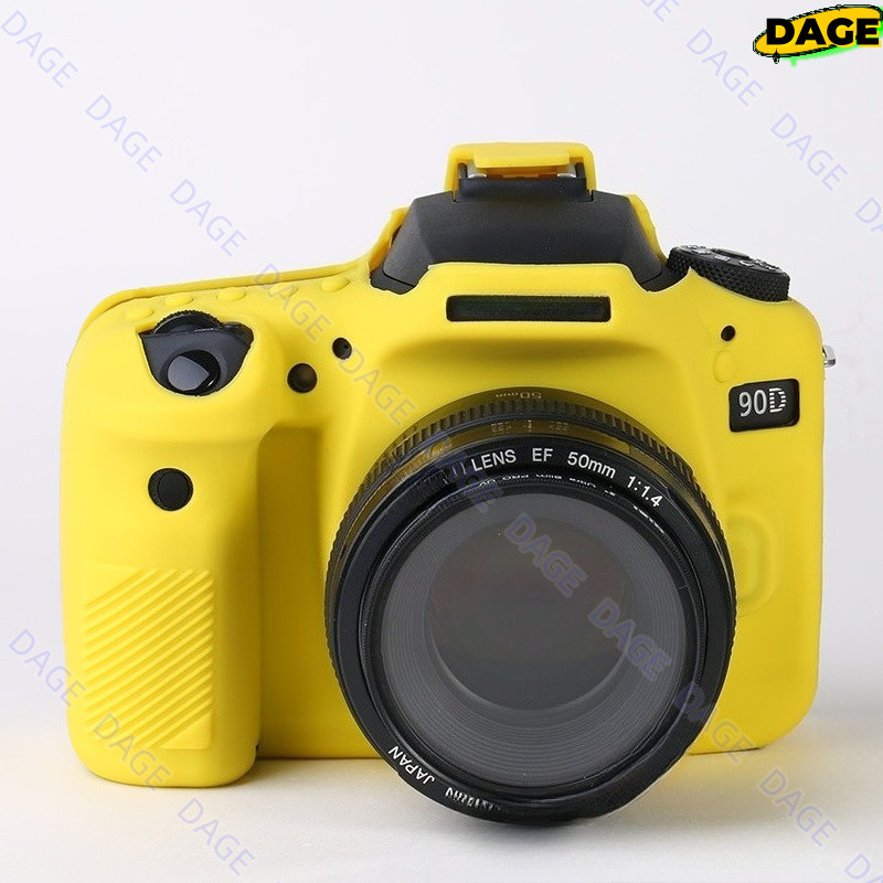 Vỏ silicon máy ảnh SLR, dành cho máy ảnh Canon EOS 90D Vỏ silicon 90D Vỏ bảo vệ Túi máy ảnh Phụ kiện