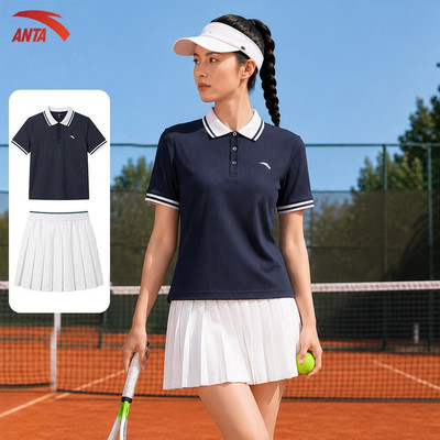 ANTA Set Bộ Lẻ Áo Polo Và Chân Váy Tennis Thể Thao Nữ Set đồ thể thao tách lẻ Pickleball cầu lông 9626B7122/9626B7204A
