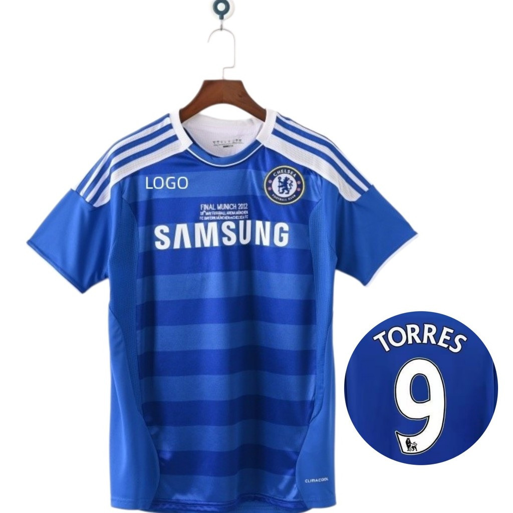 Phiên bản Retro 2011 / 12 Áo đấu bóng đá sân nhà Chelsea S-2XL #9 TORRES