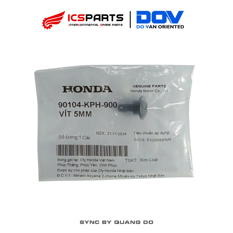 Vít 5Mm HONDA Air Blade, Future, Wave (90104KPH900)