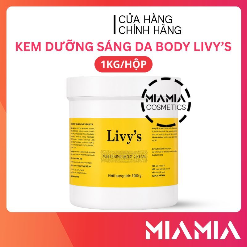 Kem Body Livy's 1kg Hàng Việt Nam Chính Hãng - Miamia