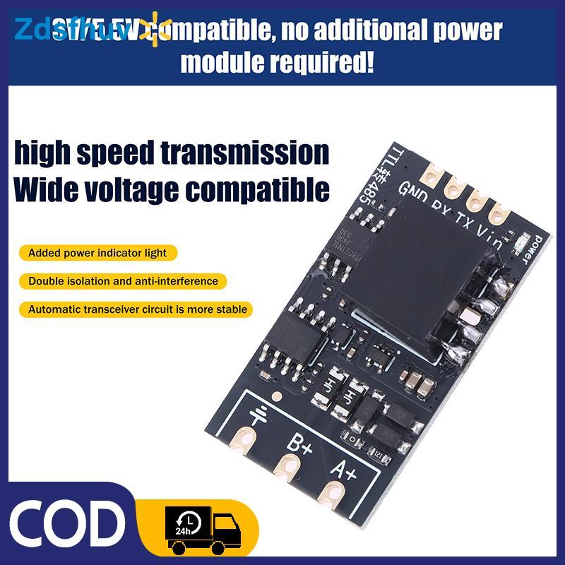 [Zds] 1 / 2 Cái Mô-đun bảng cấp TTL sang RS485 cách ly nối tiếp Tự động đảo ngược tốc độ cao 2Mbps C