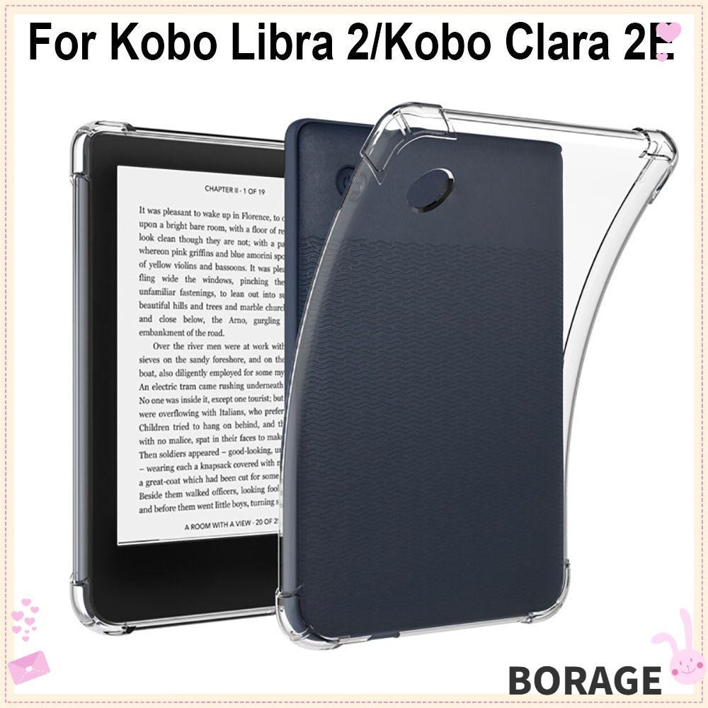 BORAG e-Reader, Ốp điện thoại trong suốt TPU, Vỏ bảo vệ Funda mềm chống sốc chuyên nghiệp cho Kobo L
