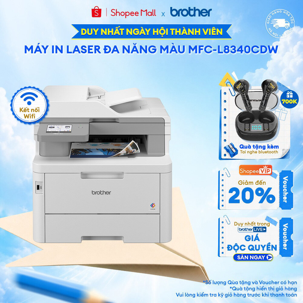 Máy in laser màu đa năng Brother MFC-L8340CDW