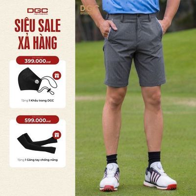 Quần Short golf DGC Phong Cách Trẻ Trung Chất Vải Thoáng Mát - SQSGBB01M