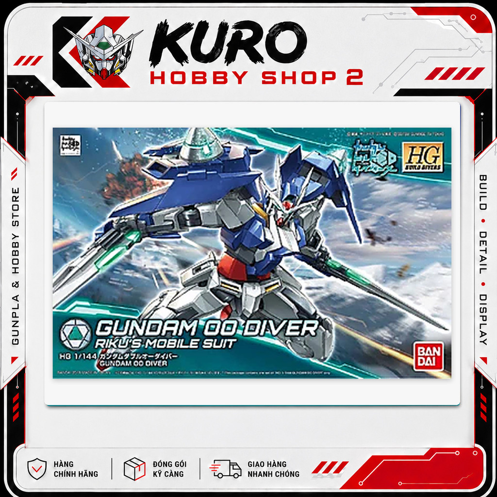 HGBD 1/144 Gundam 00 Diver - Mô hình lắp ráp Bandai