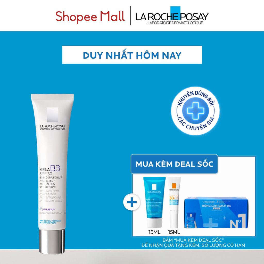 Kem dưỡng giúp mờ thâm nám, dưỡng sáng da La Roche-Posay Mela B3 Cream 40ml