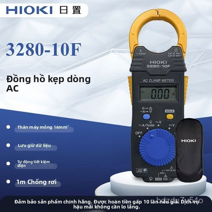 Đồng hồ kẹp dòng kỹ thuật số Hioki 3280-10f đo dòng điện AC chính xác cao thợ điện bán chạy giao nha