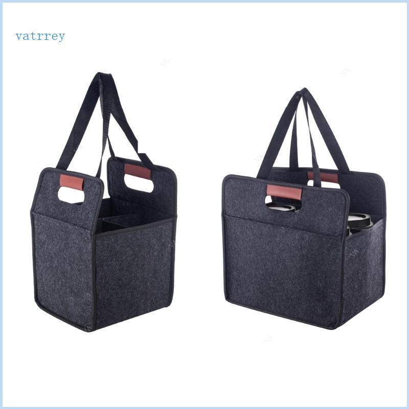 Beverage Carriers With Padded Dividers For Bottles And Cups Drink Transport Bag