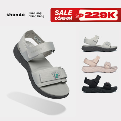 Giày Sandal Nam Nữ F8M Êm Chân, Họa Tiết Số 10 Ver 2 Shondo Nhiều Màu
