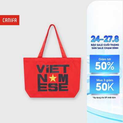Túi tote Unisex Người Lớn CANIFA Việt Nam 5AB26S004