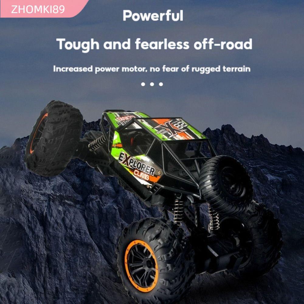ZHOMKI89 Xe đua điều khiển từ xa, Xe RC hợp kim bằng nhựa xanh xanh xanh 2.4G, Sở thích -Road Electr