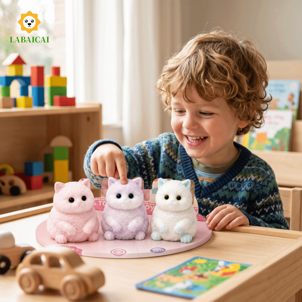 Đồ chơi Squishy cho mèo LABAICAI, Đồ chơi Fidget cho mèo tăng chậm, Chất liệu TPR dễ thương Kết cấu 