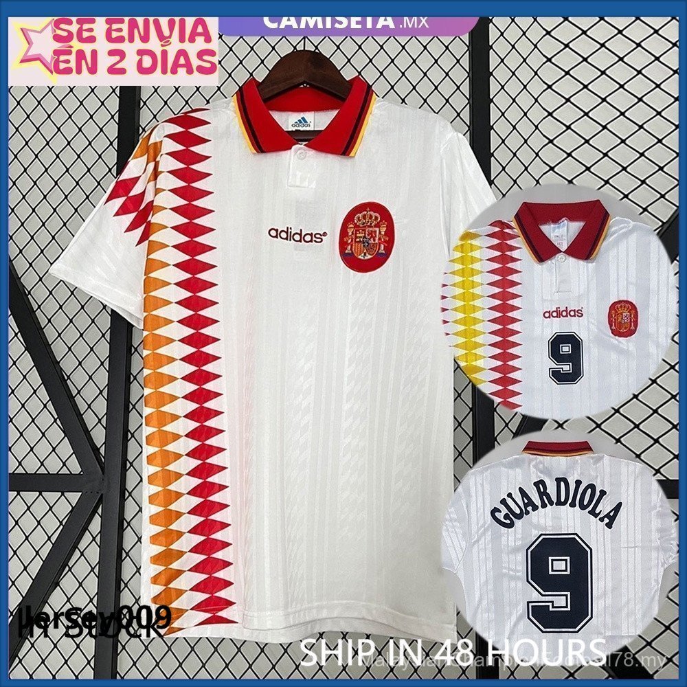[Retro SSS +] Áo bóng đá sân khách Tây Ban Nha 1994-1996 Jersey