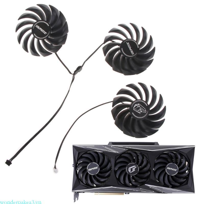 Wonderpakea3 1 3 Miếng 88mm 4Pin Card Đồ Họa Quạt Làm Mát Cho Nhiều Màu Sắc GeForce RTX3090Ti Vulcan