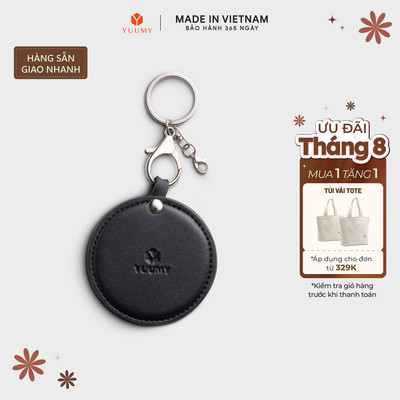 Ví Yuumy (Thời trang nữ tích hợp gương dễ thương - Móc khóa da Seasand YMK23)