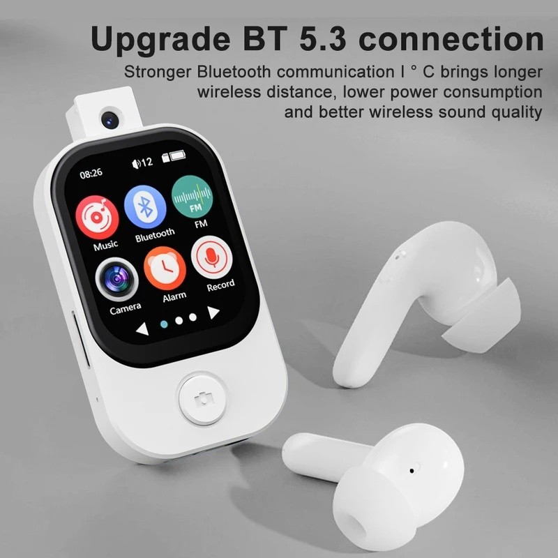 Máy Nghe Nhạc MP3 Bluetooth 5.4 Walkman HiFi Âm Thanh MP3 Máy Nghe Nhạc Máy Ảnh Thể Thao Walkman Với