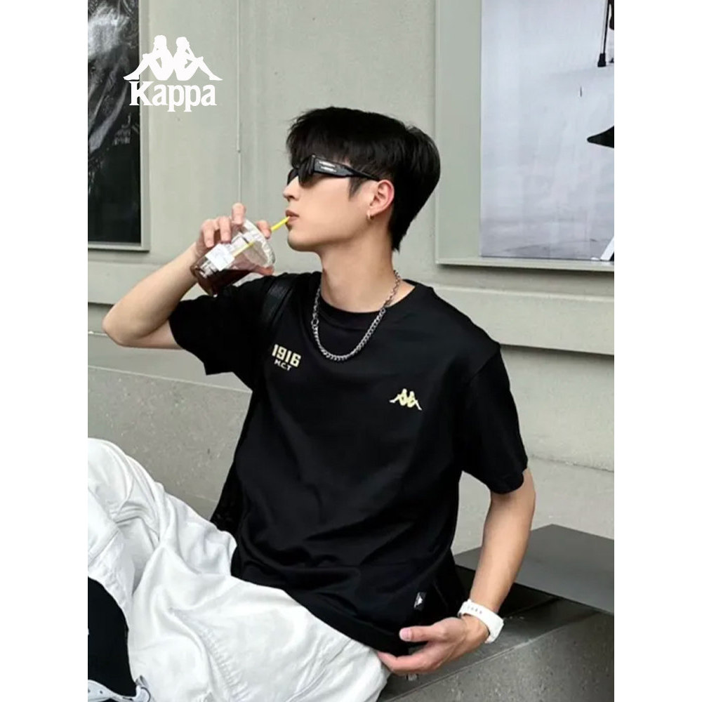 Kappa Kappa Tựa Lưng Nam Retro Thể Thao Chạy Tay Ngắn Top 2026 Phong Cách Mới Mùa Hè Áo Thun Nam