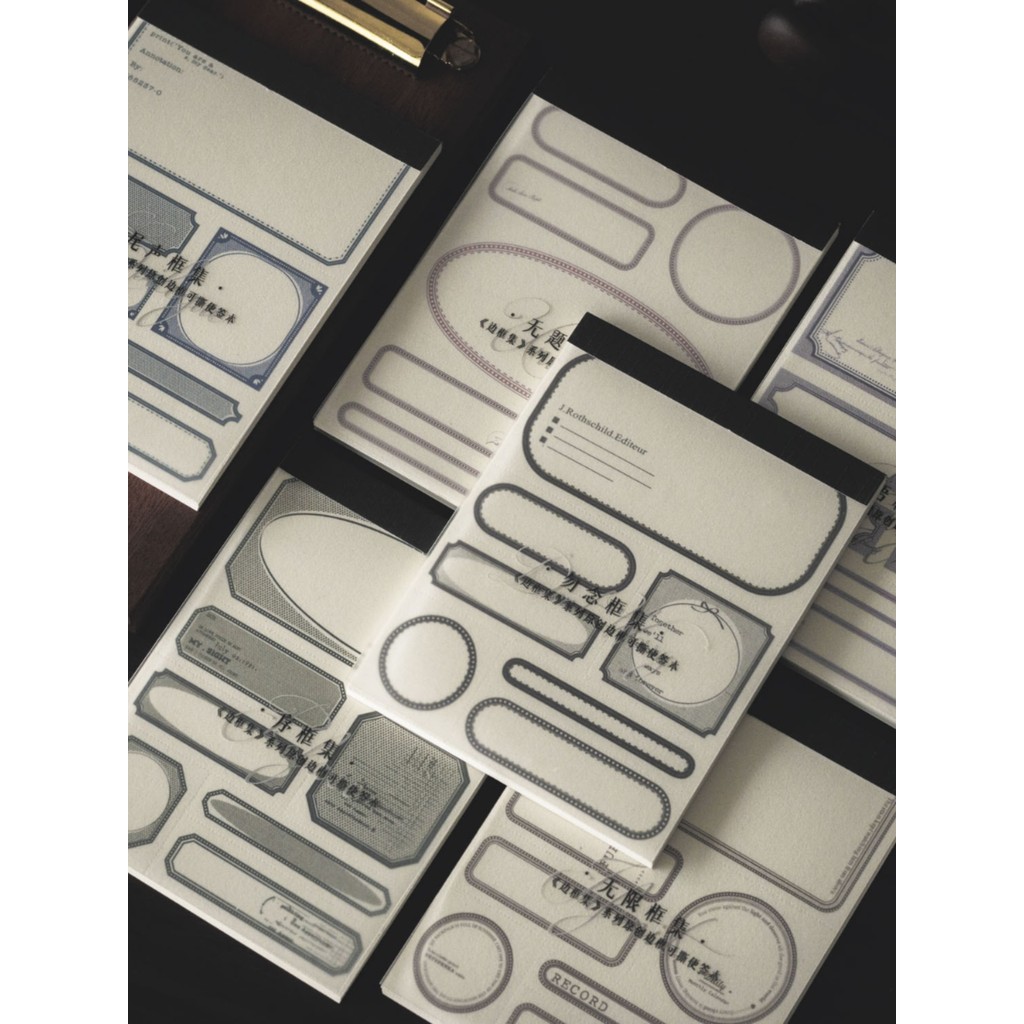 Ketchup Girl 's Notepad Border Set Series Basic Tearable Border Notes Notebook Note Paper 30 tờ