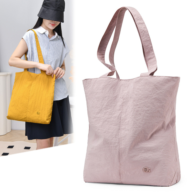 Túi Tote vải Nylon đơn giản phù hợp cho nữ Túi xách đeo vai dung tích lớn Com