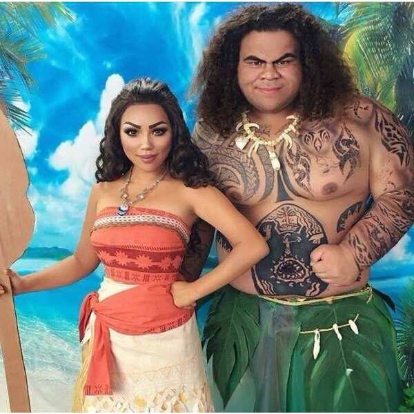 Ocean Romance cos Moana Moana cosplay Trang Phục Maui Trẻ Em Người Lớn Trang Phục Halloween