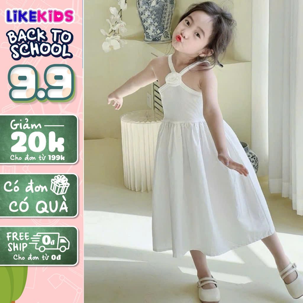 Đầm, váy YẾM công chúa cho bé gái cực xinh in hoạ tiết cute T85 - LikeKids