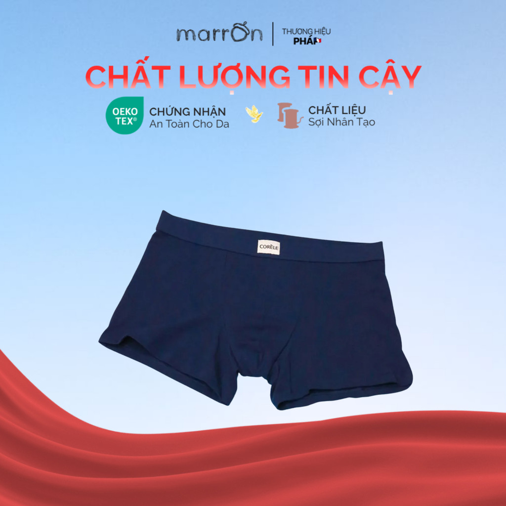 Quần lót nam boxer cotton co giãn – Mềm nhẹ, thấm hút, thoải mái cả ngày | MARRON CA-M09