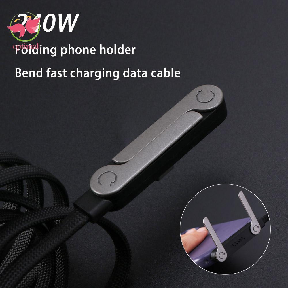 OPTIMAL LIMIT Cáp USB Type C sang C, Dây sạc nhanh hai đầu TPE, Bộ chuyển đổi sạc Sạc C sang C 240W 