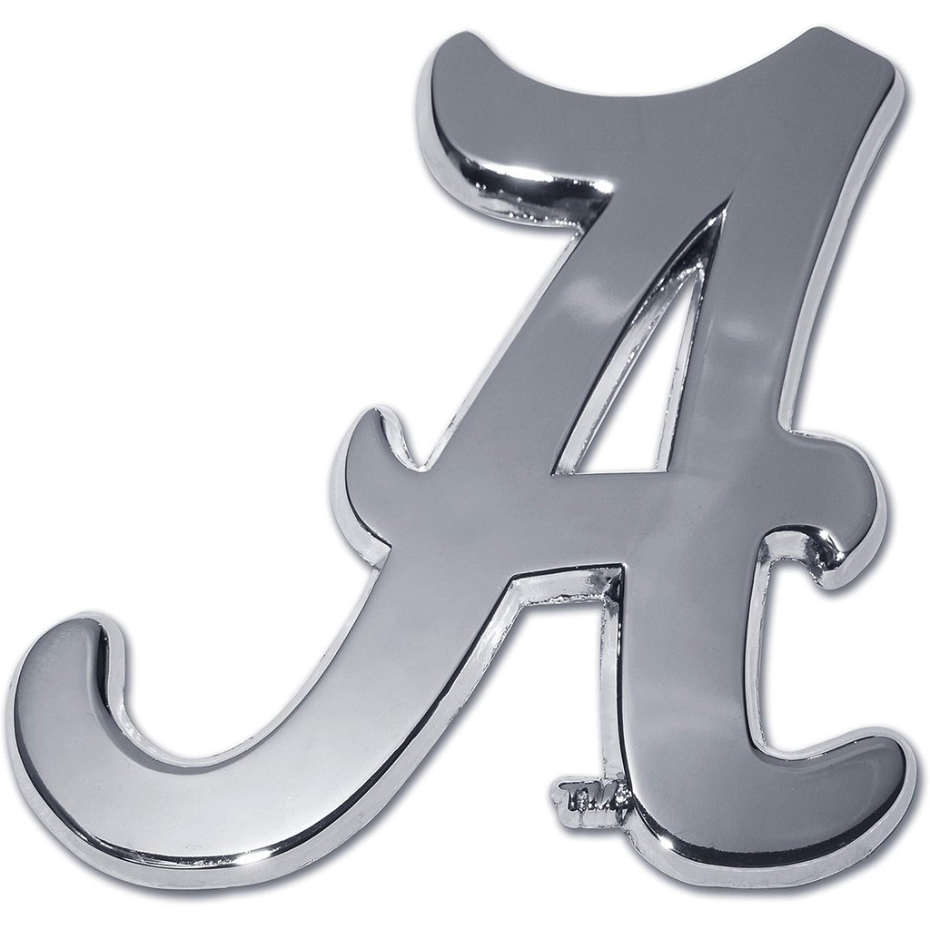 Biểu tượng ô tô kim loại Chrome của Đại học Alabama