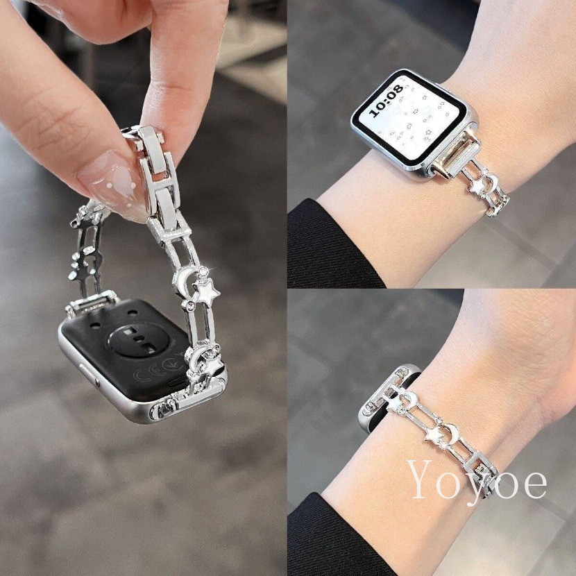 Thời trang Star Moon Thích hợp cho dây đeo Huawei Band 11 10 9 8 NFC và cho dây đeo cổ tay Huawei Wa
