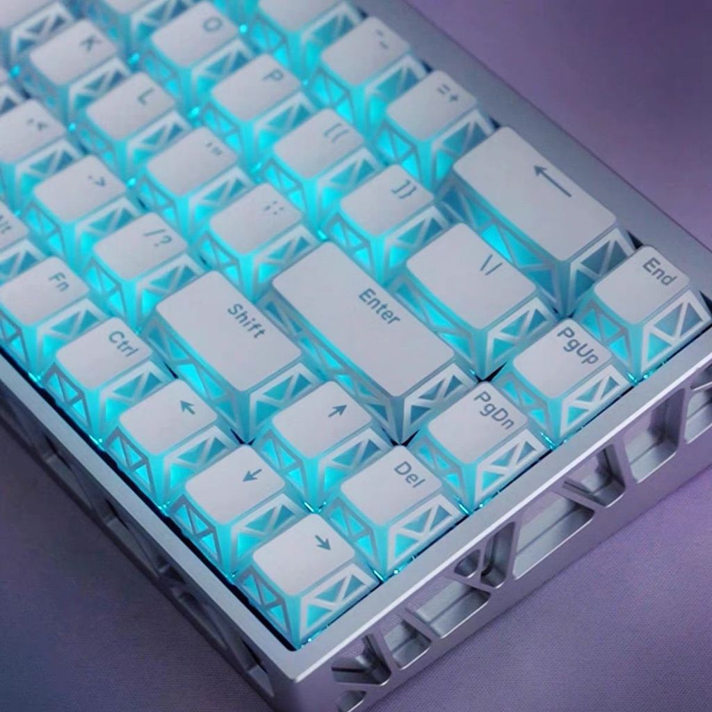 Shadow Front Print Keycaps Shine Through Doubleshot Cherry Perofile Tùy chỉnh DIY cho MX Switch Bàn 