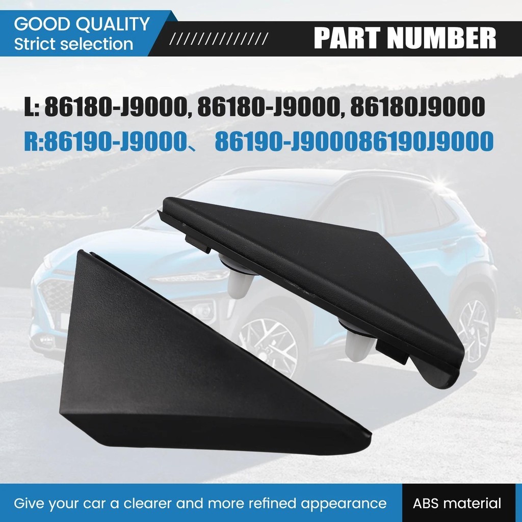 Xe Trái + Phải Fender Trụ Cột Viền Đúc 86180-J9000 86190-J9000 Dành Cho Xe Hyundai Kona 2018-2023