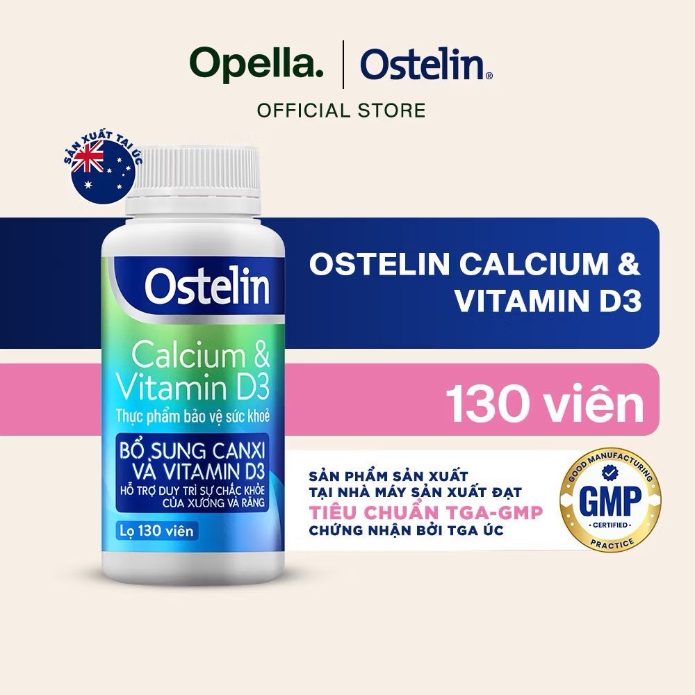Ostelin Canxi + Vitamin D3 Sanofi 60 Viên- Hàng chính hãng có hóa đơn đầy đủ date 9/2027