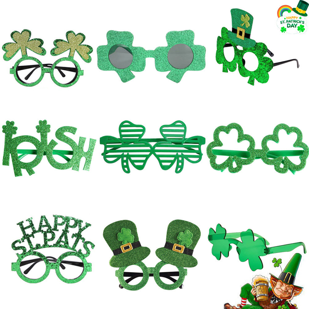 Thánh Ngày của Patrick Cỏ Ba Lá Kính IRISH Ngày IRISH Lấp Lánh Kính Vui Nhộn Lễ Hội Kính Dự Tiệc