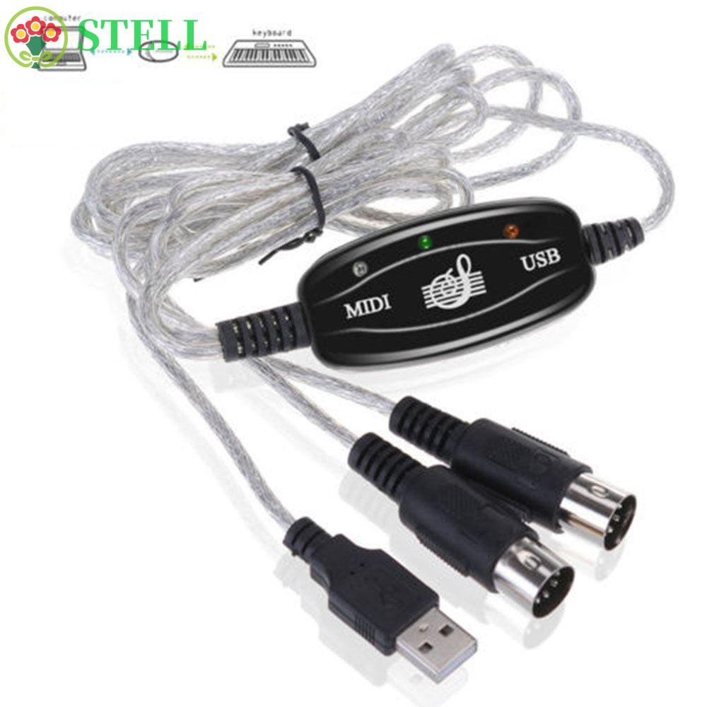 STELL MIDI sang cáp USB Thiết bị âm thanh Giao diện MIDI chuyên nghiệp Dây nhạc âm thanh cho bàn phí