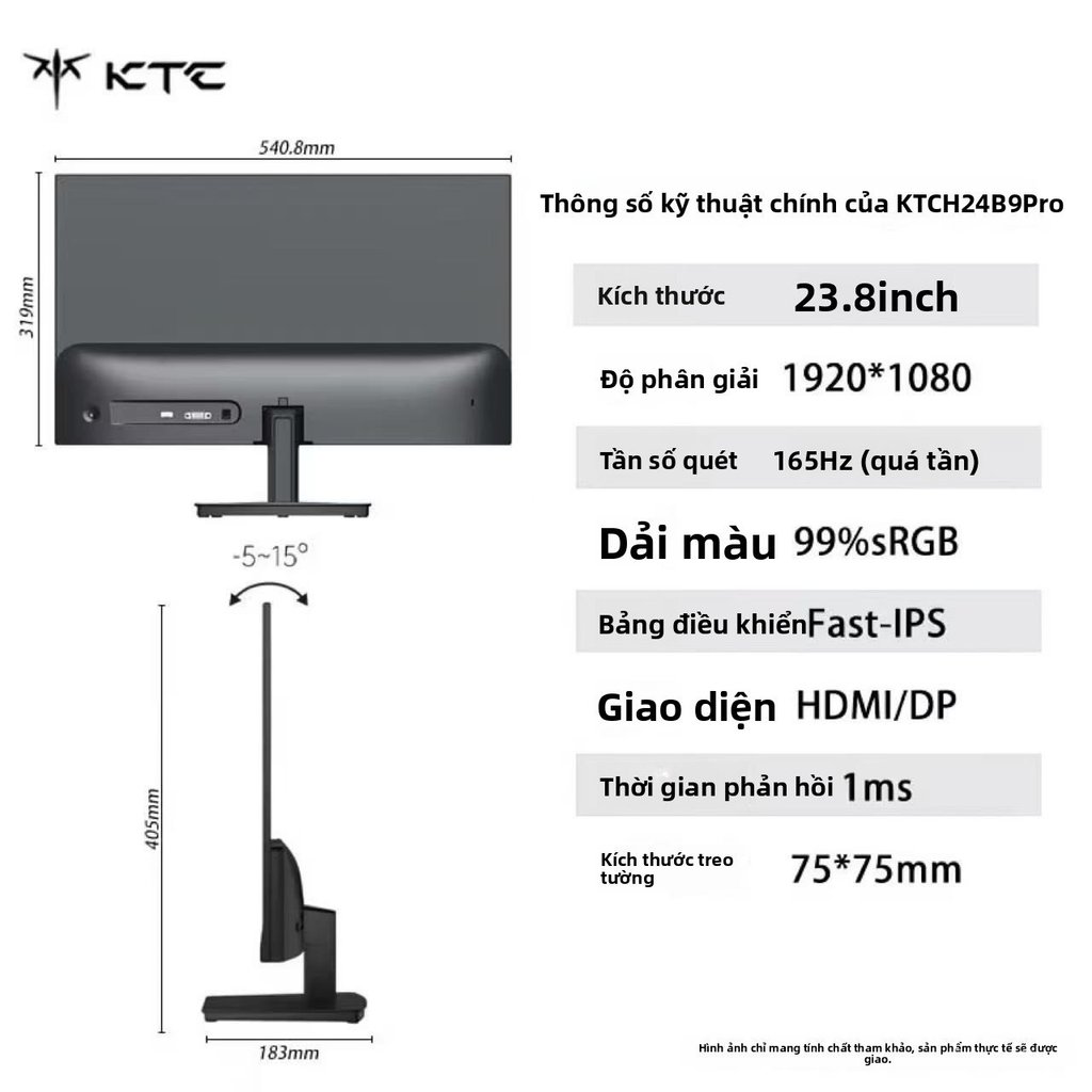 Màn hình gaming 24/27 inch 1K 144Hz 165Hz, chơi game văn phòng gia đình, hiển thị sắc nét bán chạy g