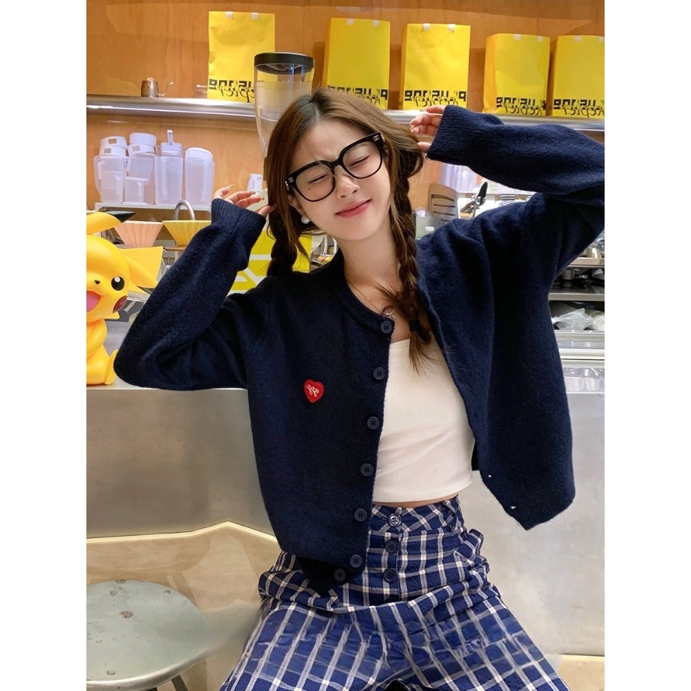 Áo Len Cardigan Nữ 2026 Phong Cách Mới Áo Khoác Xuân Thu Ngoài Mặc Cao Cấp Cảm Thấy Mềm Mại Waxy Lườ