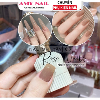  Sơn Gel Thạch Nude Nâu Tây Nâu Trà Sữa Hồng Nude Hot Trend Hàn Quốc 