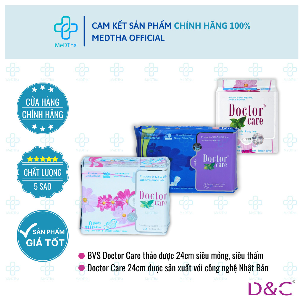 Băng Vệ Sinh Thảo Dược D&C Doctor Care Siêu Thấm