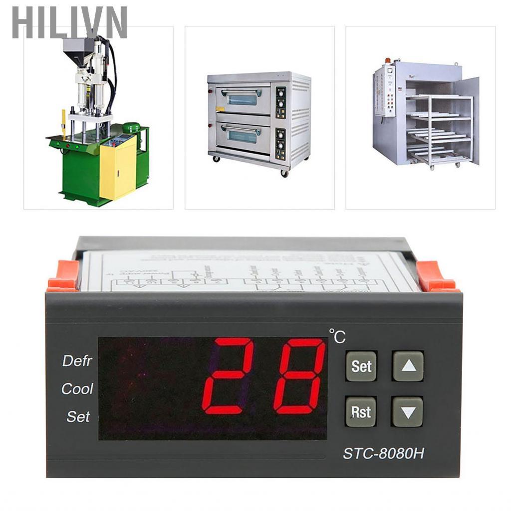 Hilivn STC 8080H Bộ Điều Khiển Nhiệt Độ Làm Lạnh Rã Đông Báo Động Làm Lạnh Kho Lạnh Xe Tải ABS Trắng