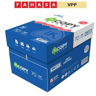 Thùng Giấy Photo A4 IK Copy 70gsm (5 Ream x 500 Tờ) - Fahasa VPP Tặng 1 Dao Rọc Giấy