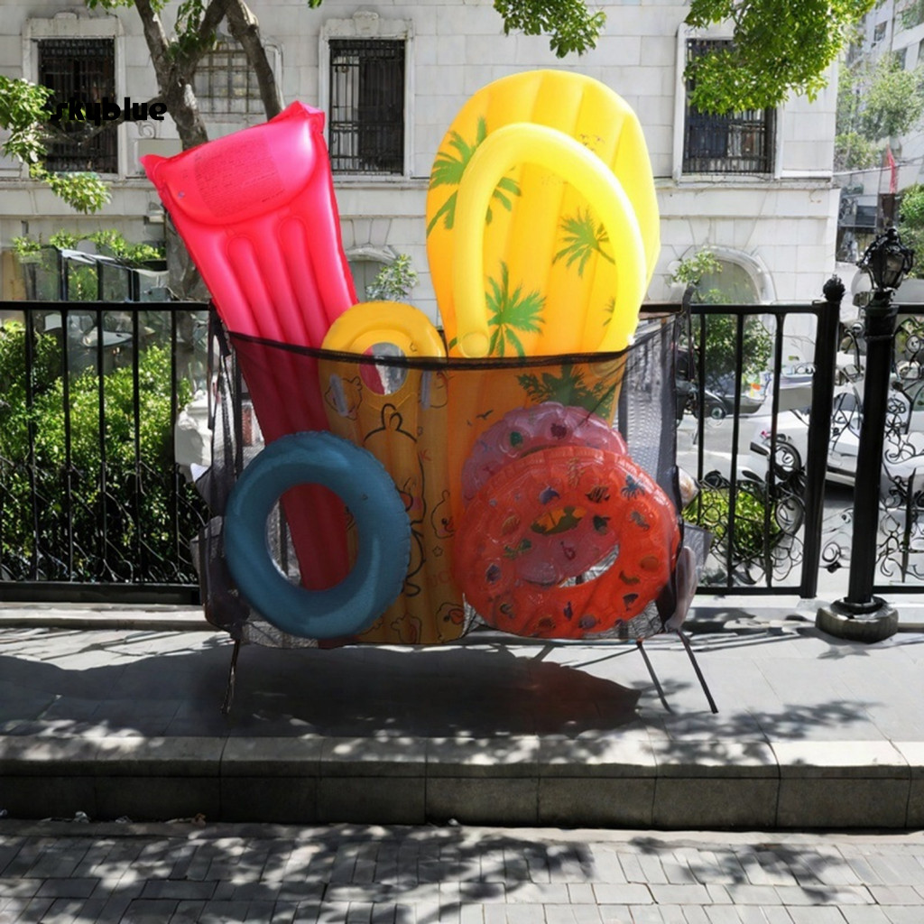 [Sy] Swimming Pool Toy Organizer Pool Storage Mesh Bag Large Capacity Pool Toy Float Storage Net Bag