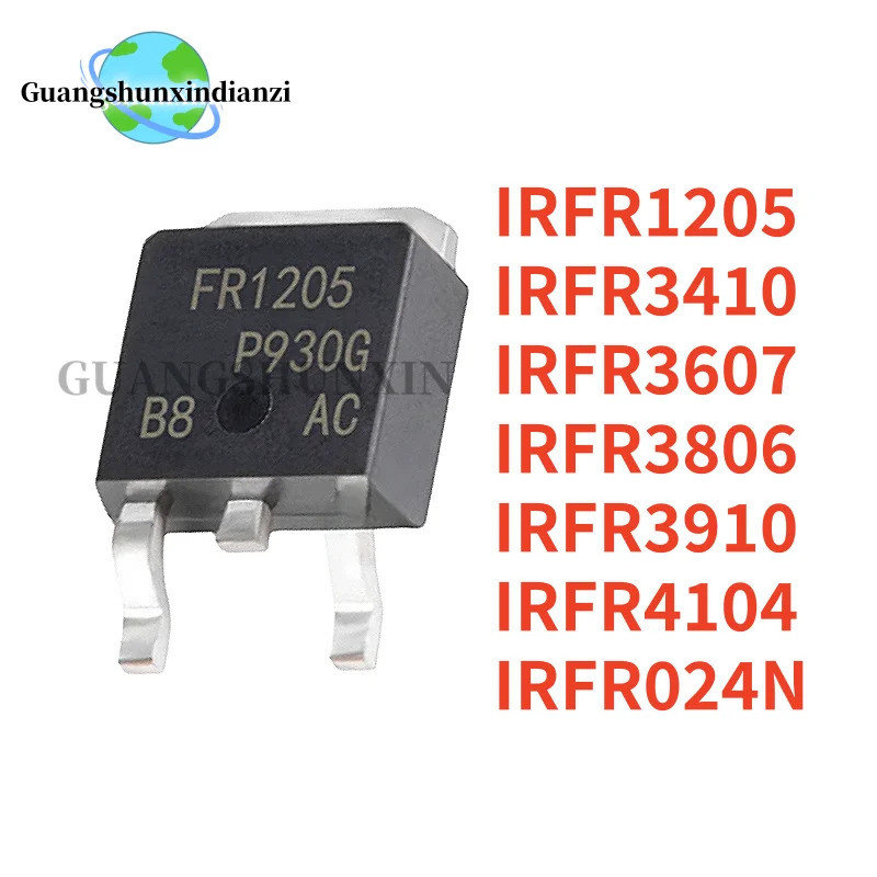 5 Chiếc IRFR024N IRFR1205 IRFR3410 IRFR3806 IRFR4104 IRFR3910 IRFR3607 TO-252 FR024N FR1205 FR34110 