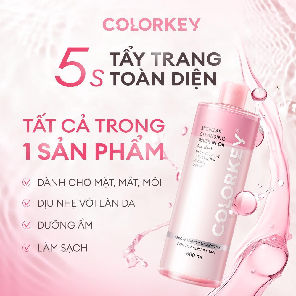 Ảnh 3 của Nước tẩy trang 2 lớp Colorkey Micellar Cleansing Water In Oil All-In-1 cho mọi loại da 500ml