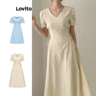 Lovito Váy thanh lịch ren trơn cho nữ L74ED175 (Nhiều màu)