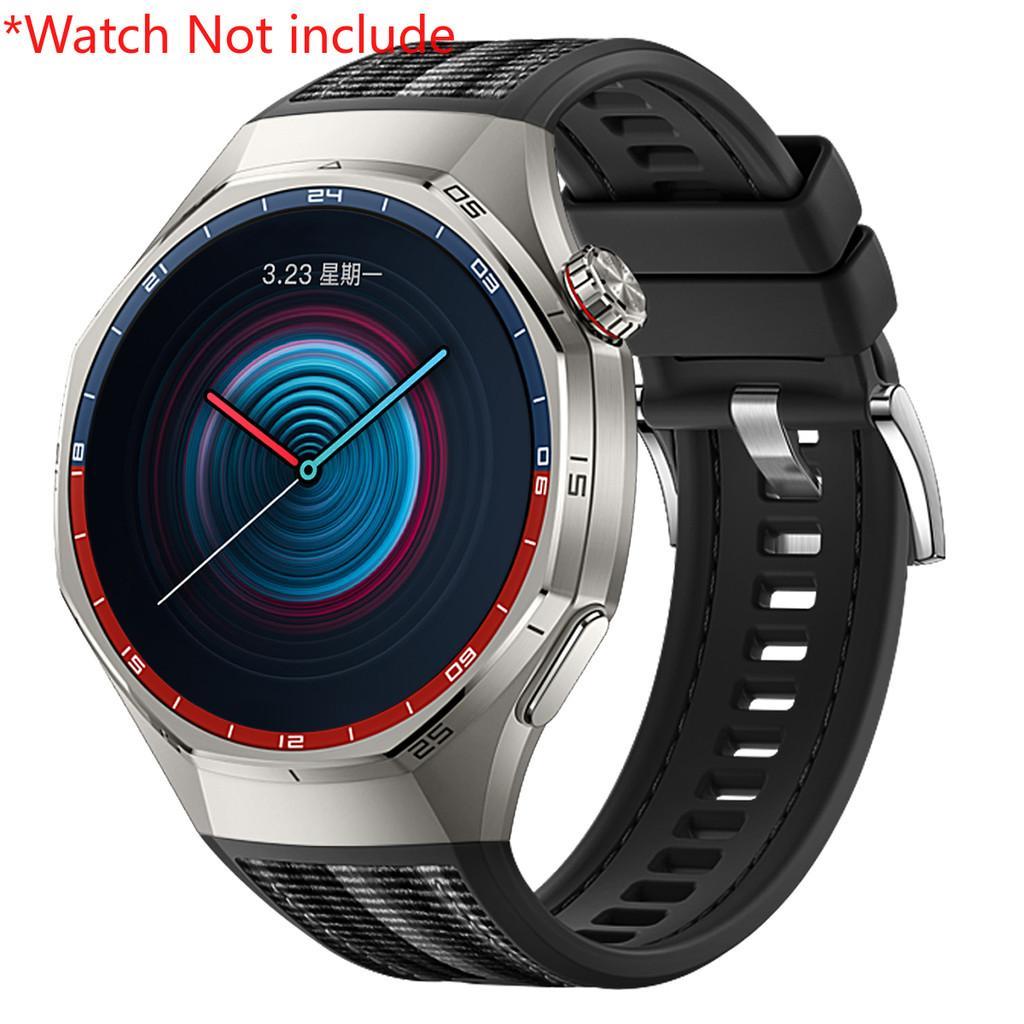 Dây đeo silicon + dệt tương thích cho Huawei Watch GT6 Pro 46mm Dây đeo đồng hồ dệt cho Huawei GT6 P